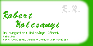 robert molcsanyi business card